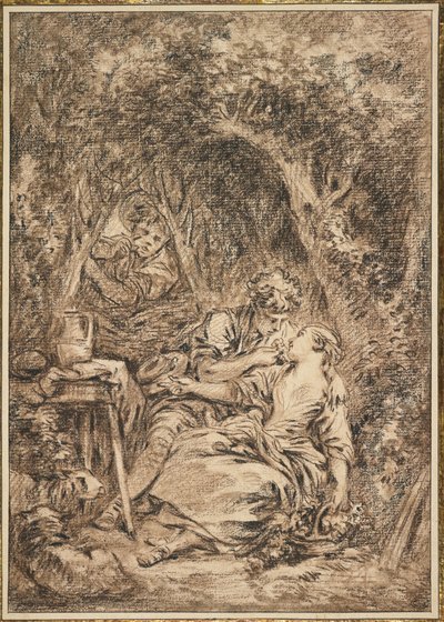 Lovers Surprised (Annette et Lubin), early 1760s by François Boucher